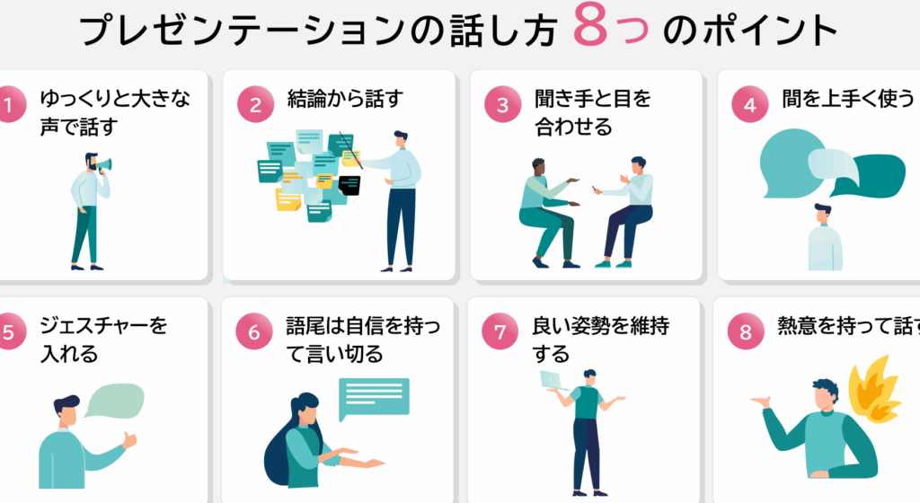 プレゼンでの話し方を改善する方法とテクニック