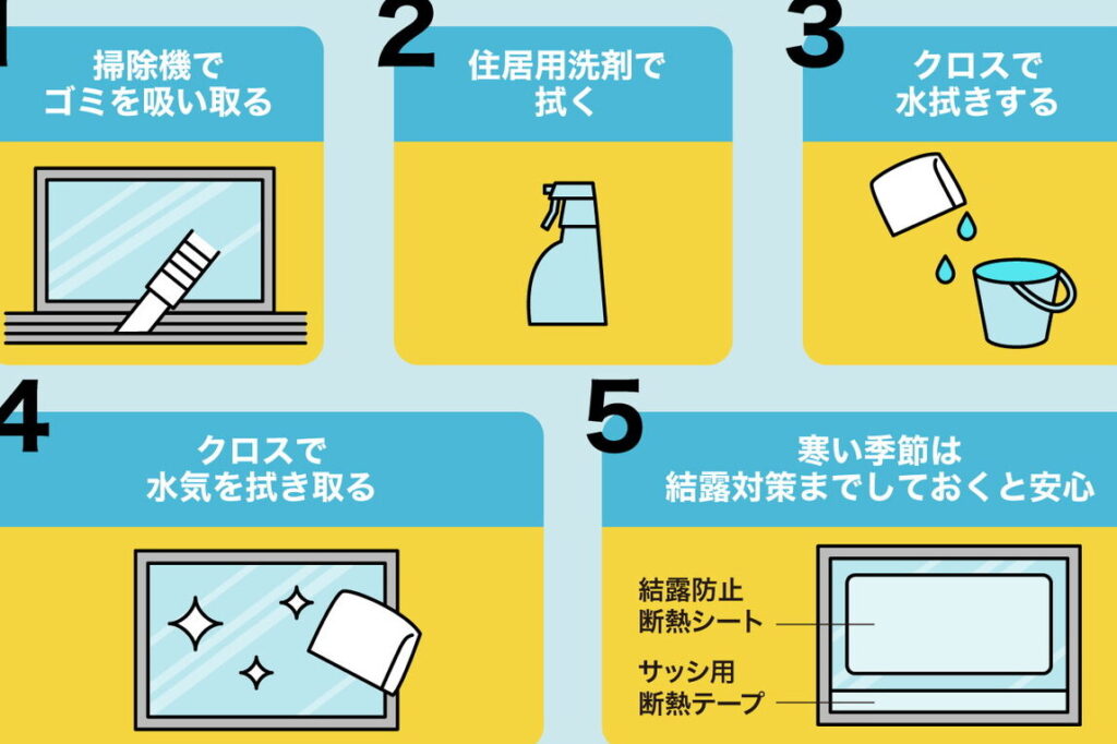 窓ガラス掃除の方法と効果的なテクニック